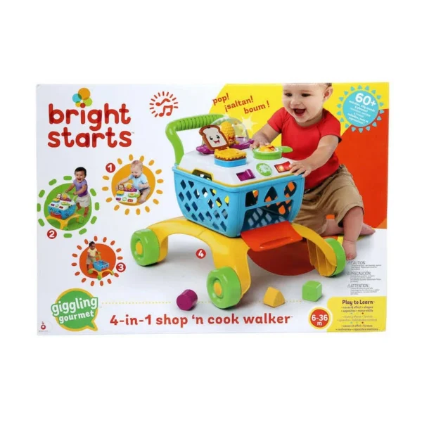 bright starts 4 en 1 shop n cook walker