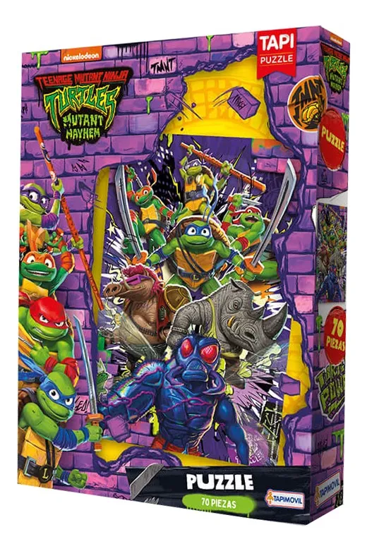 puzzle tortugas ninja 70 piezas