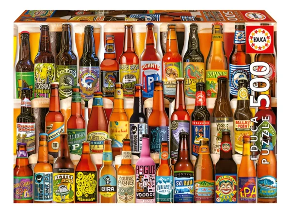puzzle educa 500 piezas cervezas artesanales
