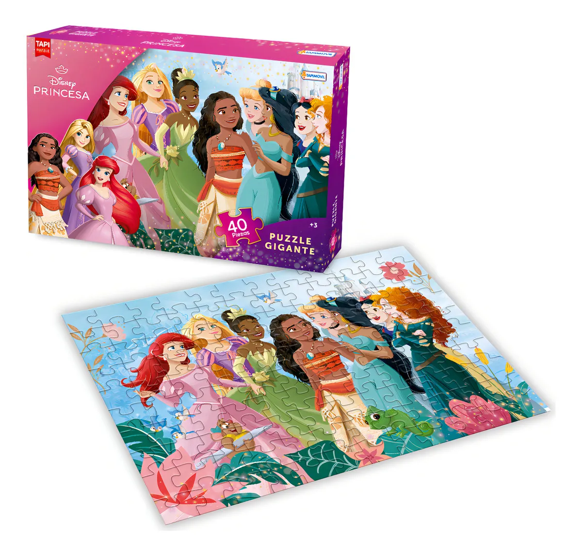 puzzle gigante princesas 40 piezas