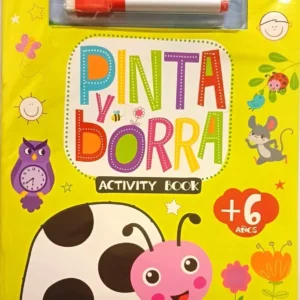 pinta y borra activity book