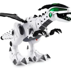 dinosaurio electronico con efecto fuego