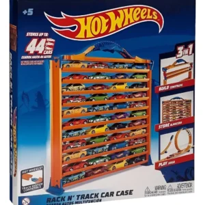 hot wheels car case rack n track car case
