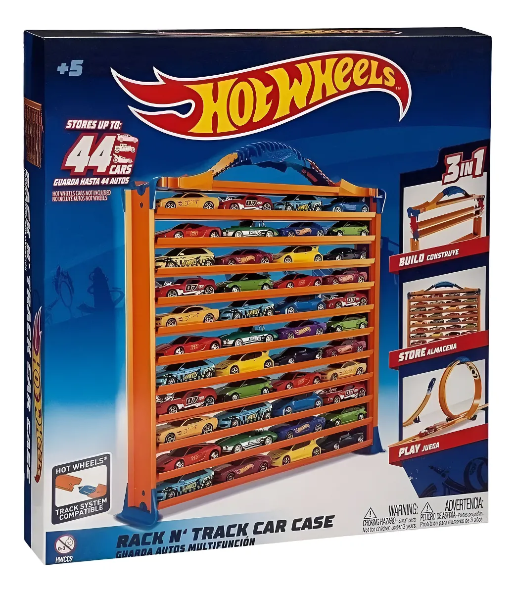 hot wheels car case rack n track car case