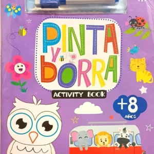 pinta y borra activity book