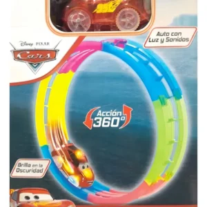 cars glowing track looping