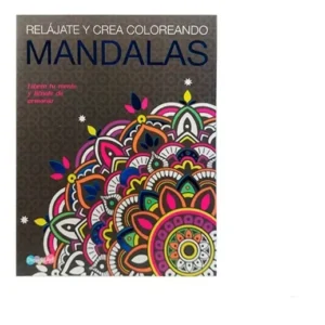 libro relajate y crea coloreando mandalas
