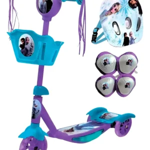 monopatin frozen con protecciones luz y sonido
