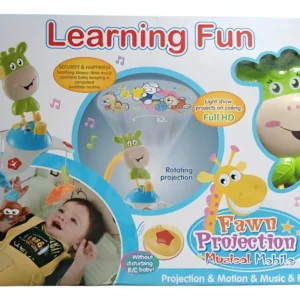 cunero proyector jirafa con control remoto