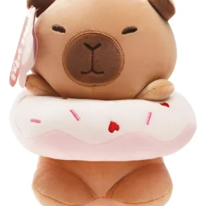 PELUCHE CAPIBARA CON FLOTADOR CON FORMA DE DONA