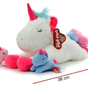 PELUCHE MAMA UNICORNIO CON HIJOS